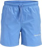 JACK&JONES JPSTMAUI NORREBRO SWIM SHORTS JNR Jongens Zwemshort Marina Effen Polyester Regular Fit Maat 176