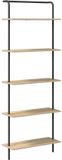 vidaXL Boekenplank 5-laags 60 x 24 x 168 cm Bewerkt hout Sonoma Eik