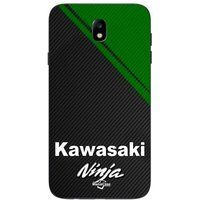 Maniacase Hoesje Samsung Galaxy j7 2018 logo kawasaki ninja moto