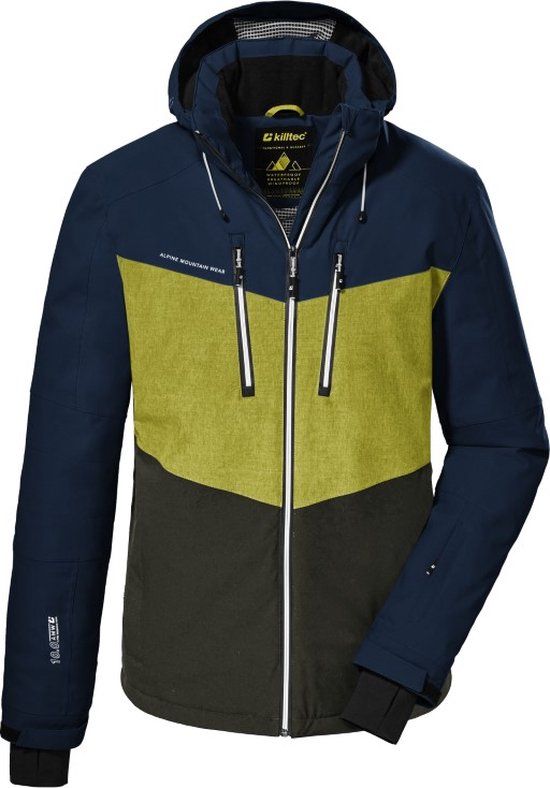 Killtec Men's Ski Jacket - 3XL - Dark Petrol/Oker/Dark Moss - 38699