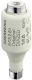 Siemens 5SB251 Zekeringsinzetstuk Afmeting zekering : DII 10 A 500 V DC/AC 25 stuk(s)
