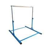 MASTER Barre de gymnastique avec barres parallèles, 150 cm - Bleu