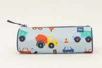 ANCOR B'LOG PLAY ME Cars Pencil Case 22x7x7cm Round Grey Plastic Soft Case for Kids