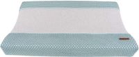 Baby's Only Gebreide baby aankleedkussenhoes - Waskussenhoes - Overtrek verzorgingskussen Sun - Mint/Stonegreen - 45x70 cm