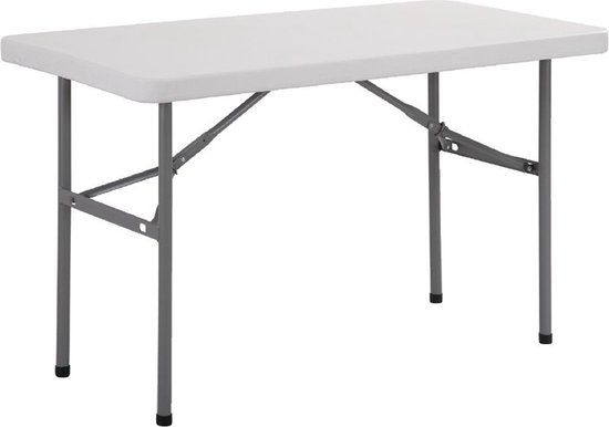 Bolero Inklapbare Eettafel - 61x122cm - Wit