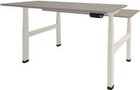 Schaffenburg Zit Sta Bureau - Duo Elektrisch 180x80 grijs -wit frame