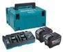 Makita PSKGPE2J | XGT set de démarrage 40V Max in Mbox3 (2x 8.0Ah BL4080H Batterie + DC40RB duo chargeur rapide) - PSKGPE2J