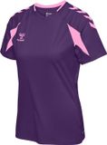 Hummel sportshirt voor dames Hmlcore 2.0 Jersey S/S Woman Acai/Cotton Candy XXL