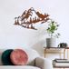 Handgeschilderd, decoratief metalen wandaccessoire, 70 cm x 40 cm, 100% metaal (1,5 mm), uniek kunststuk voor woondecoratie, lichtgewicht en stijlvol