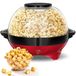 Cozary Popcornmachine, 5 liter, groot, voor thuis, voor suiker, olie, boter, met afneembaar verwarmingsoppervlak en anti-aanbaklaag, deksel als serveerschaal, stille en snelle popcornmachine