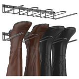 ASelected Wandhouder voor 4 paar cowboylaarzen van metaal voor buiten, binnen, entree, garage, hal