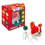Rocco Giocattoli Kibo Strawberry, interactieve Franse bulldog, voor kinderen vanaf 5 jaar, twee spelmodi