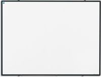 Smit Visual Softline whiteboard, gelakt staal, magnetisch, zwart profiel, 90 x 60 cm