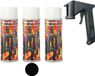 Peinture pour four 1200 °C Peinture spéciale pour four Peinture thermique noire Spray avec poignée spray