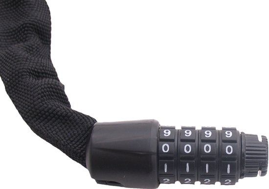 EDGE Kettingslot met code Trace Code 90cm - zwart