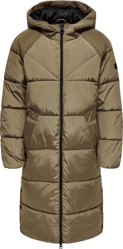 ONLY ONLNEWAMANDA Long Puffer Coat CC OTW Women's Jacket - Size S - Otter