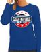 Bellatio Decorations Shoppartners Bv Have fear Czech republic is here sweater met sterren embleem in de kleuren van de Tsjechische vlag - blauw - dames - Tsjechie supporter / Tsjechisch elftal fan trui / EK / WK / kleding XS