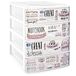 GRATIS PLASTIC L/4 CAJ STYLO 355 x 265 x 350 Wit en Front Glas Dec. teksten, Kunststof, Neutraal, Klein