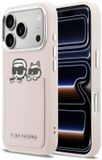 Karl Lagerfeld - Étui rigide K&C Print & Pocket (KLHCP17X6PCSPKCP) - iPhone 17 Pro Max - Rose
