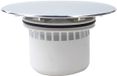 Talea Bouchon de vidange de douche - Plastique chromé avec panier - Pour vidange de douche - Ø 121 mm, Hauteur 72 mm