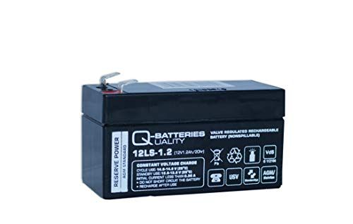 Q-BATTERIES Q-batterijen AGM VRLA 12LS-1.2 - 12V 1,2Ah loodvlies accu