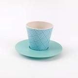 IDRINK® - Set van mok, schotel en lepel van RPET