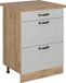 Vicco R-Line Keukenonderkast – 60 cm met laden, WB Eik Wit Landhuis