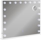 Vicco Greta Kaptafel spiegel – 80 x 61 cm met LED-verlichting Blanc