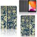 B2Ctelecom iPad 10.2 2019 | iPad 10.2 2020 | 10.2 2021 Housse pour tablette Fleurs beiges