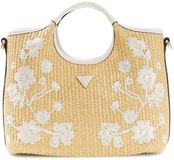 GUESS Kirsten Mini Satchel Cream White beige Handtas Schoudertas