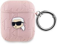 Karl Lagerfeld Monogram Karl Headcase pour AirPods 1/2 - Rose