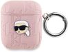 Karl Lagerfeld Monogram Karl Headcase pour AirPods 1/2 - Rose