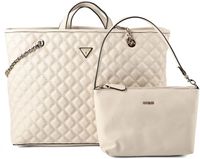GUESS shopper Giully II 2 in 1 Tote Bone beige