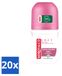 Borotalco 20 x Déodorant Roller Soft Talc & Pink Flower, 50 ml