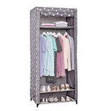 STORE.IT Textiler Camping stoffen vouwkledingkast, polyester, grijs, XXL, 50 x 80 x 175 cm, 5 stuks