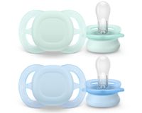 Philips Avent Ultra Start – BPA-vrije siliconen fopspeen (0-6 mnd) – Symmetrisch ontwerp – 2 stuks - SCF075/12