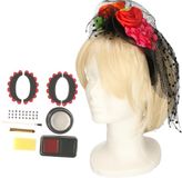 Set Day of the Dead - maquillage sucre et diadème - accessoires Halloween/Carnaval