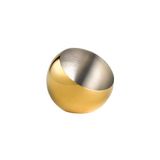 APS 40770 SPHERE Set van 3 roestvrijstalen schalen goudlook Ø 8 cm hoogte 7 cm 0,1 liter