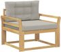 vidaXL Fauteuil Polyester Wit