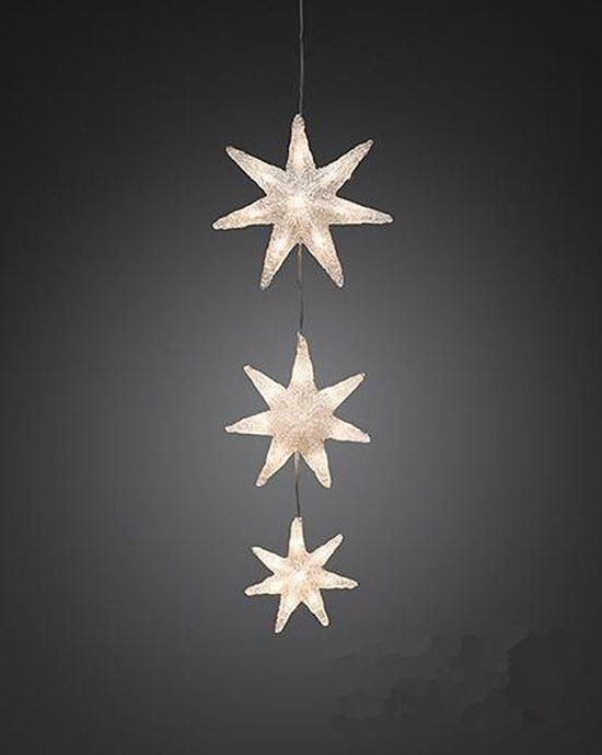 Konstsmide Sneeuwvlok Kerstverlichting - 15 LEDs - Warm Wit - 0.7m - Buiten