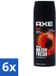 Axe 6 x Déodorant Bodyspray Musk Patchouli & Fougere 150 ml
