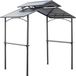Outsunny barbecue paviljoen - staal - PC-plaat - zwart en bruin