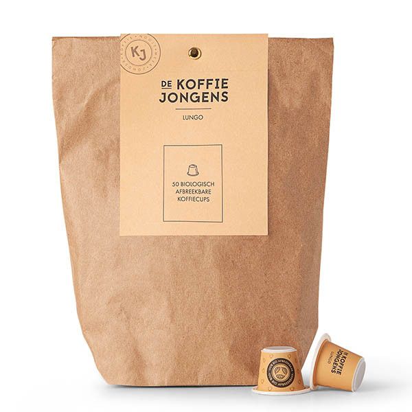 De koffiejongens Lungo koffiecups (50 stuks)