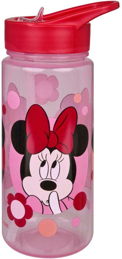 4KidsOnly Undercover drinkfles Minnie Mouse 500ml - BPA vrij rietjesbeker roze