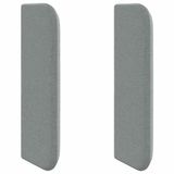 vidaXL Hoofdbord oor met hoofdeinde grijs 40,5 x 40,5 x 4 cm stof