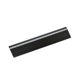 D.RECT 20 cm liniaal van aluminium voor school, kantoor, thuis, zwart