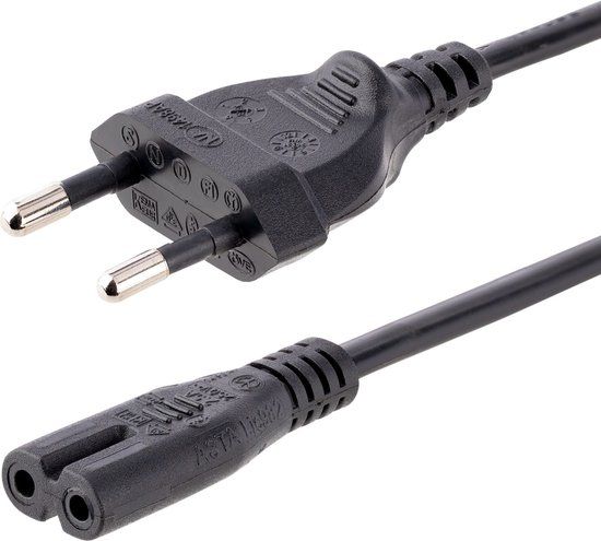 StarTech 2 meter Laptop Stroomkabel - EU Plug naar C7 - 18AWG