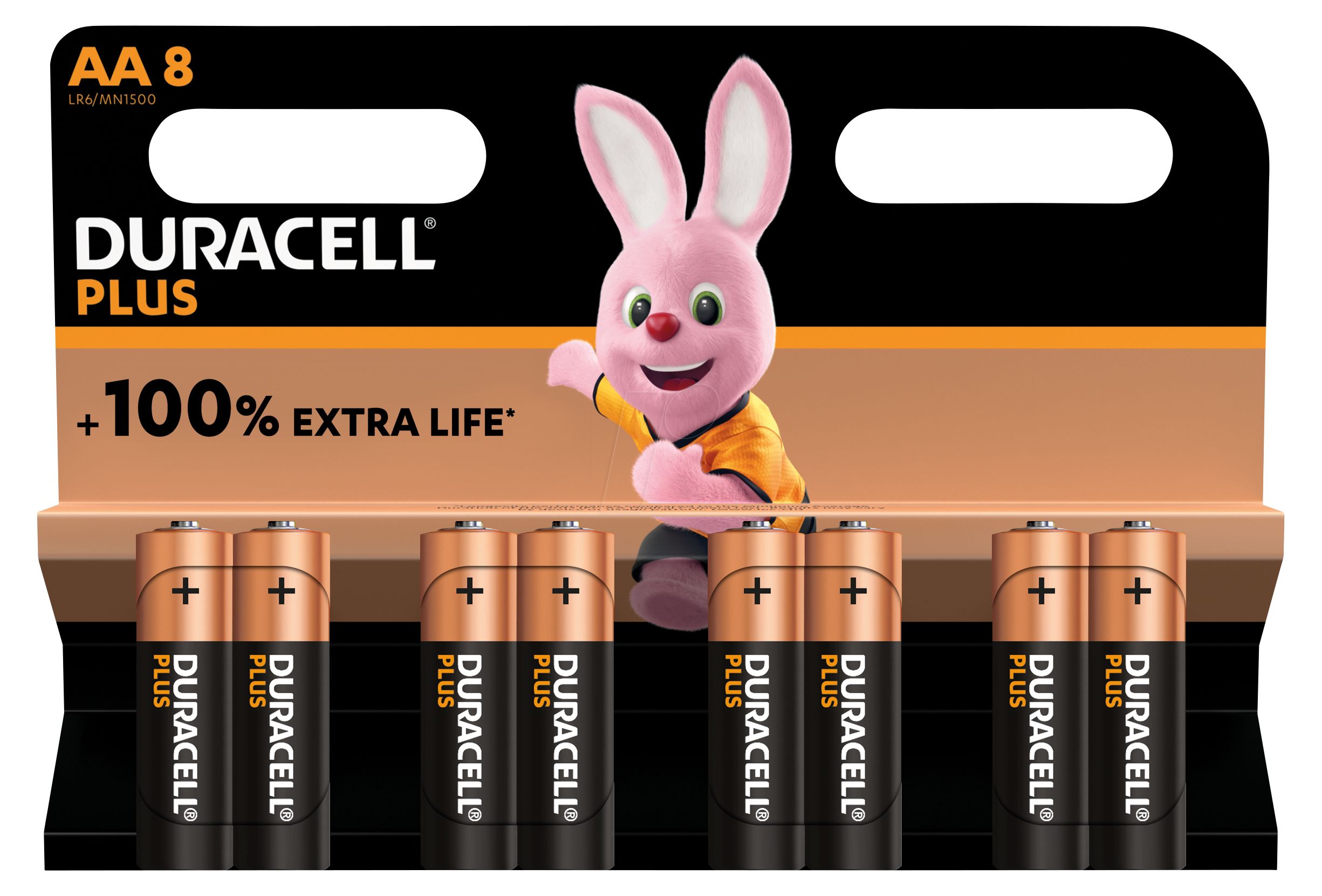 Duracell Alkaline Plus AA Batterijen - 8 stuks