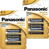 PANASONIC 2 x alkalische LR-14 batterijen