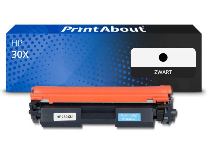 PrintAbout Toner 30X (CF230X) Zwart Hoge capaciteit geschikt voor HP